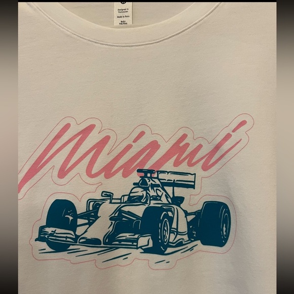 NWT Formula 1 Miami lululemon love crew shirt. Size 8. Collector item! F1 - Picture 9 of 10
